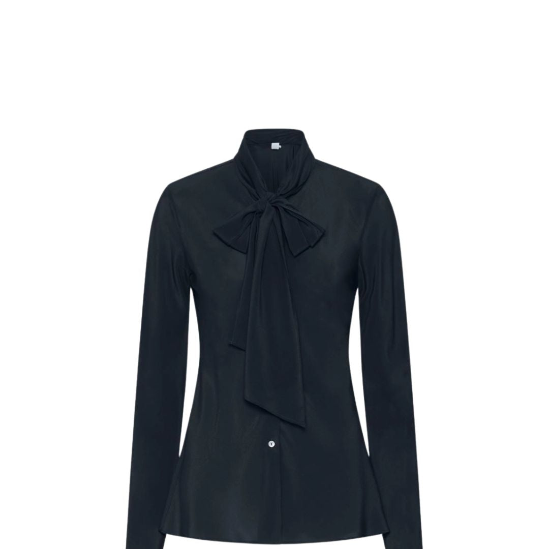 Atalia Satin Shirt with Sash Detail 2523116025200