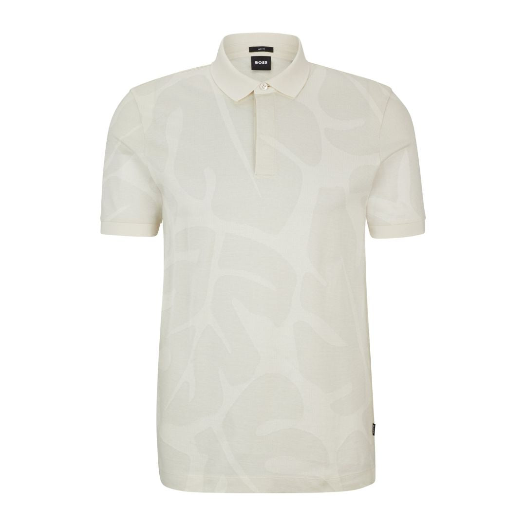 Penrose 108 Slim-Fit Monstera-Leaf Cotton Polo 50513321