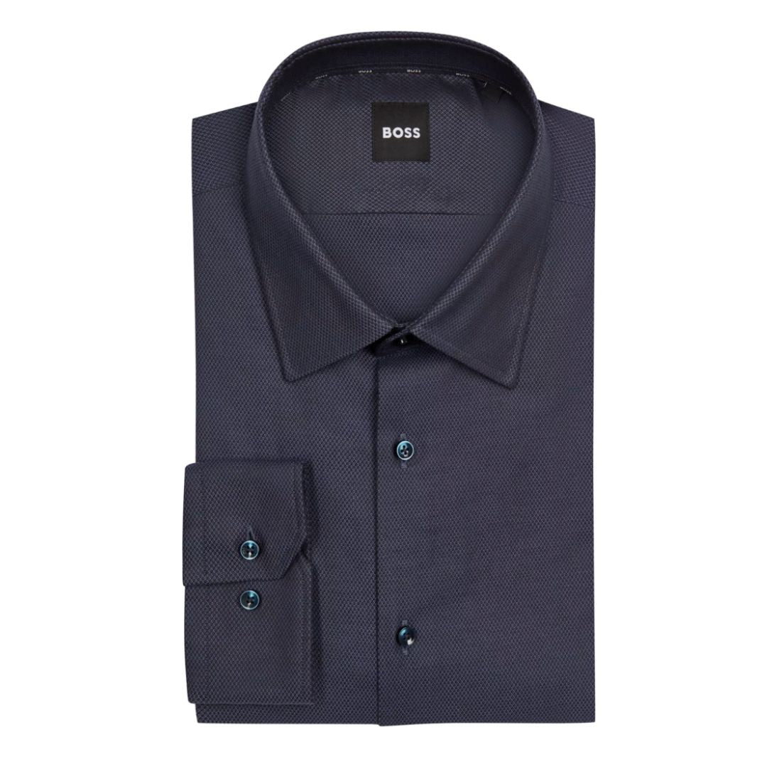 H-JOE-kent-C1-214 Woven Texture Regular Fit Shirt 50489830