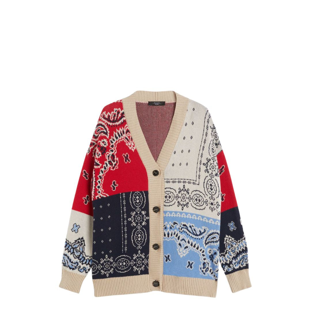 Baobab Oversized Jacquard Yarn Cardigan 2525346051600