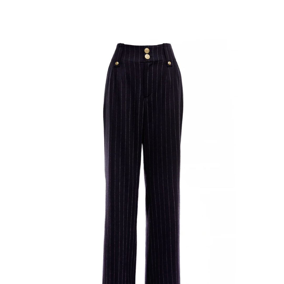 High Waisted Straight Trouser