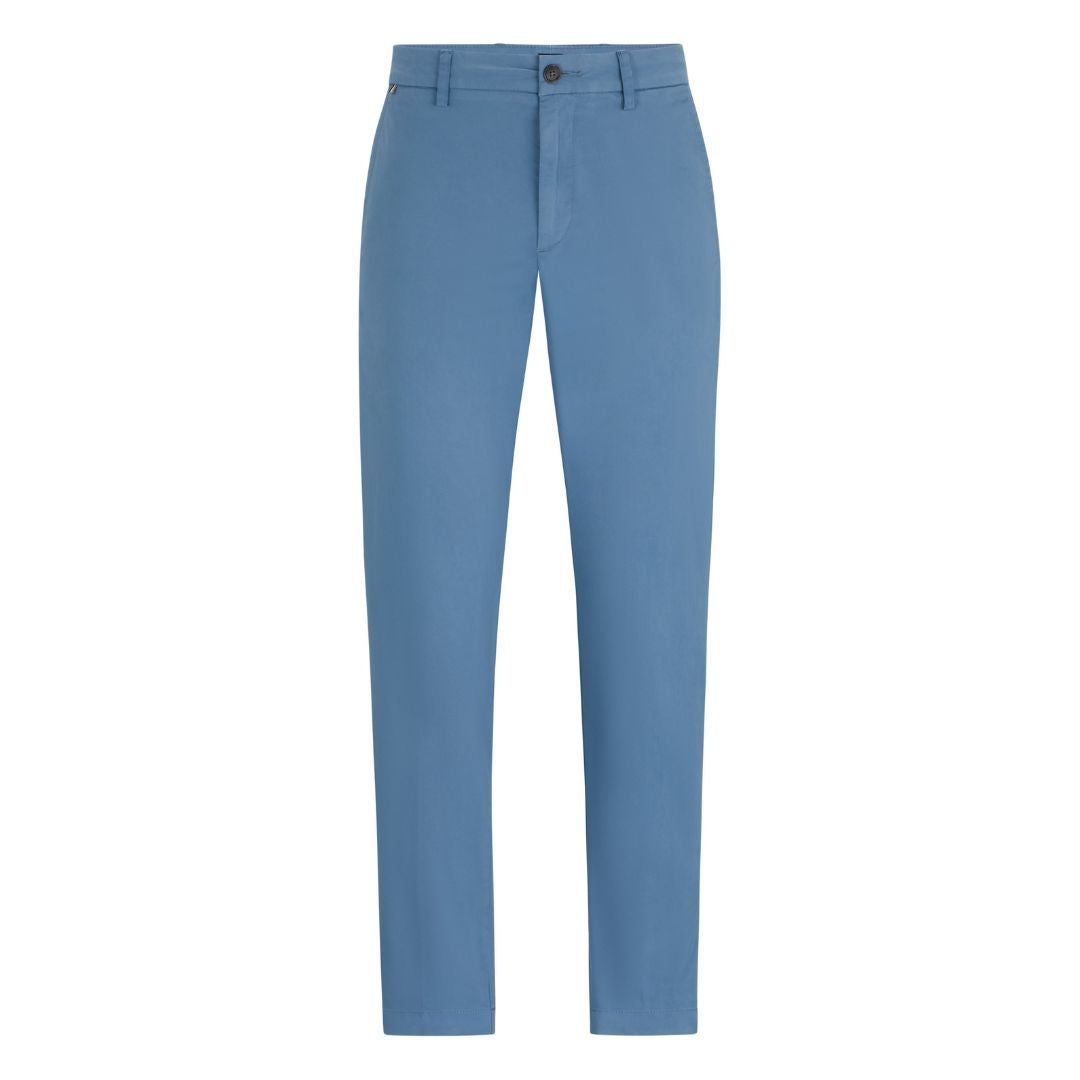 Kaiton Slim-Fit Stretch-Cotton Satin Trousers 50505392