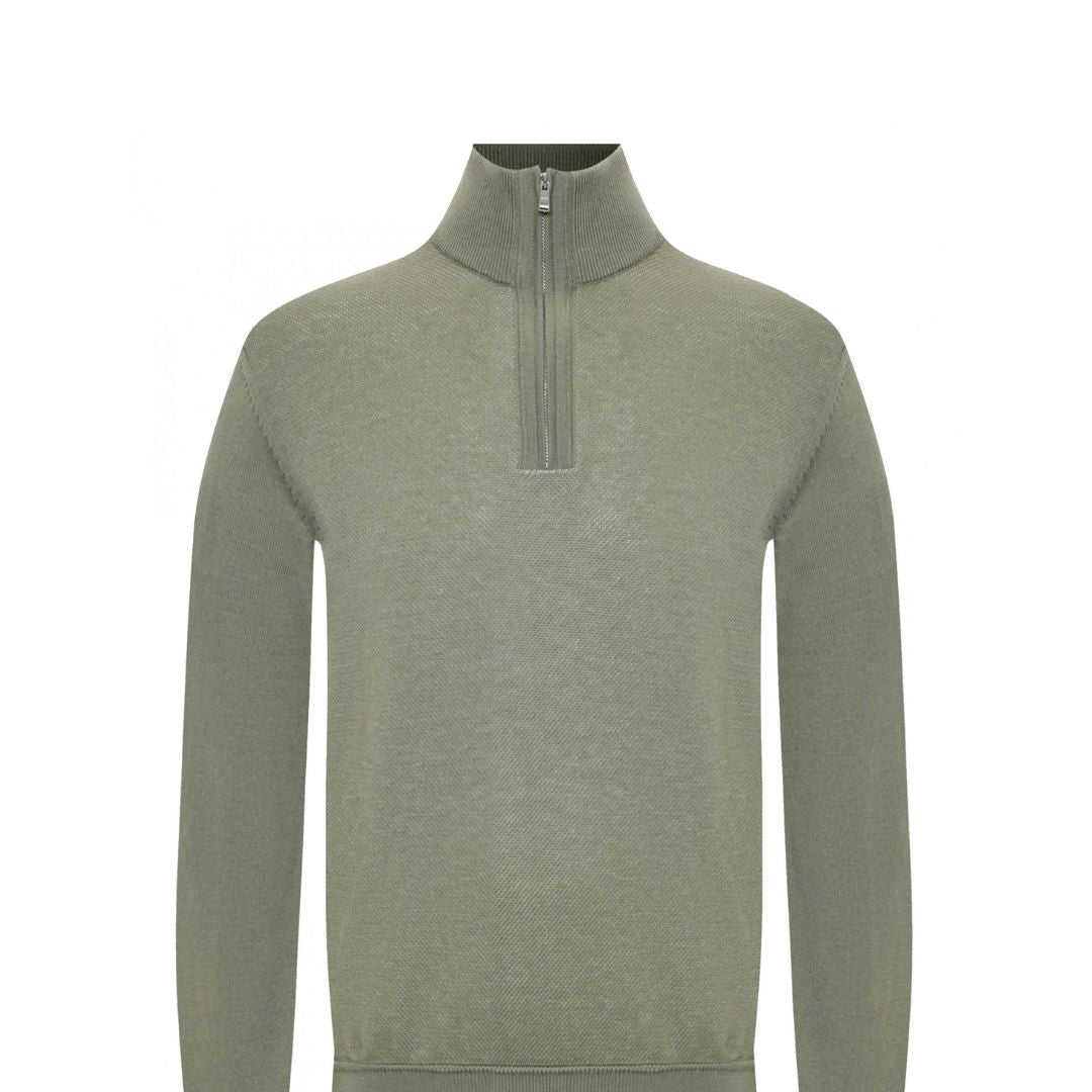 H-Illario 1/4 Zip Virgin Wool Jumper 50543155