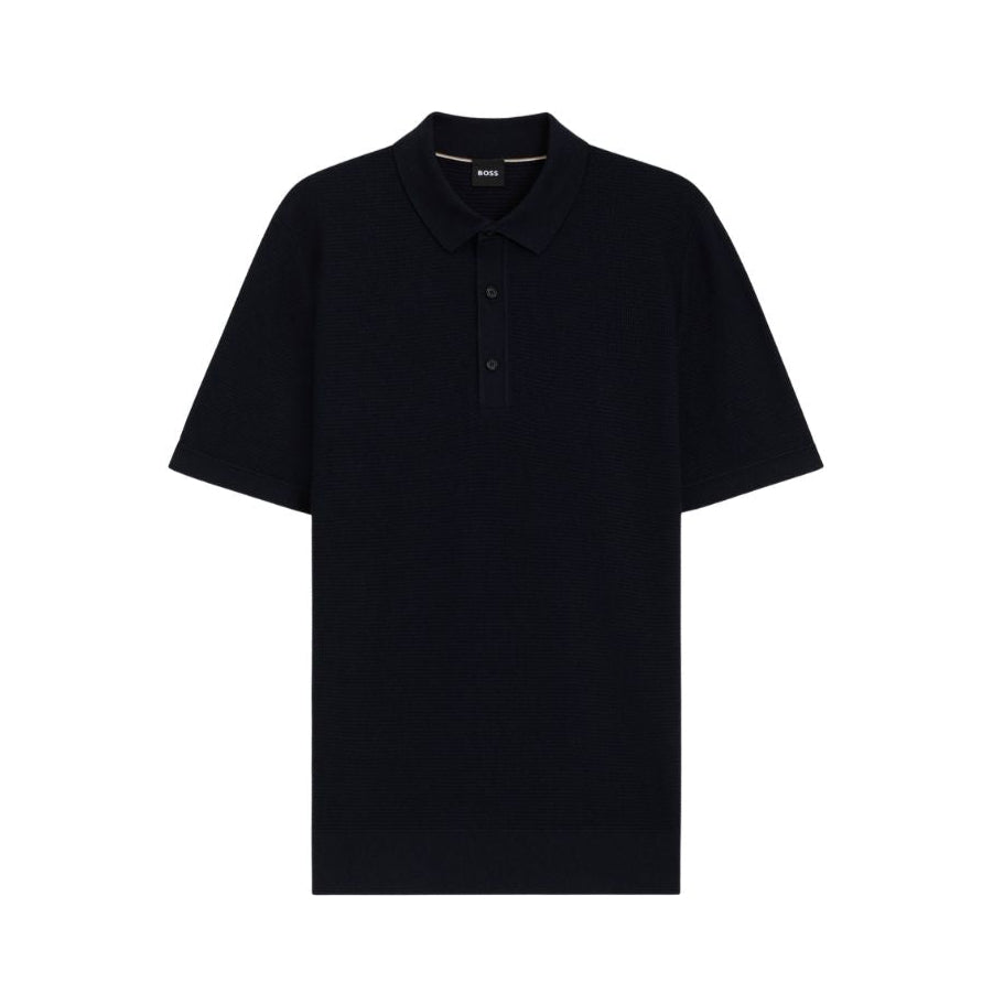 H-Lannotti Cotton Blend Short Sleeve Knitted Polo 50543148