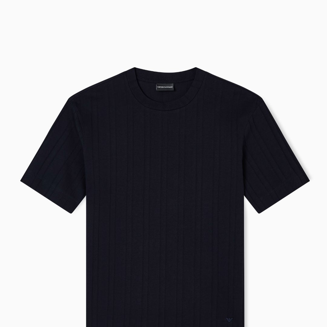 Jersey Short Sleeve Jaquard T-Shirt EM003011 AF10762