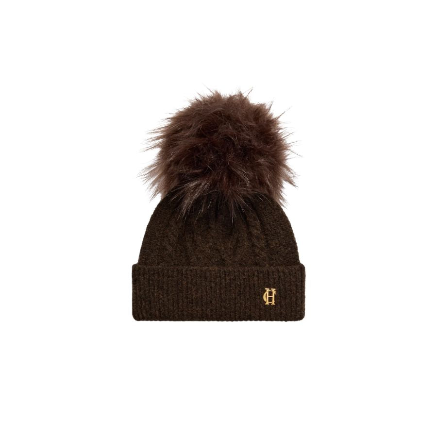 Sloane Cable Bobble Hat