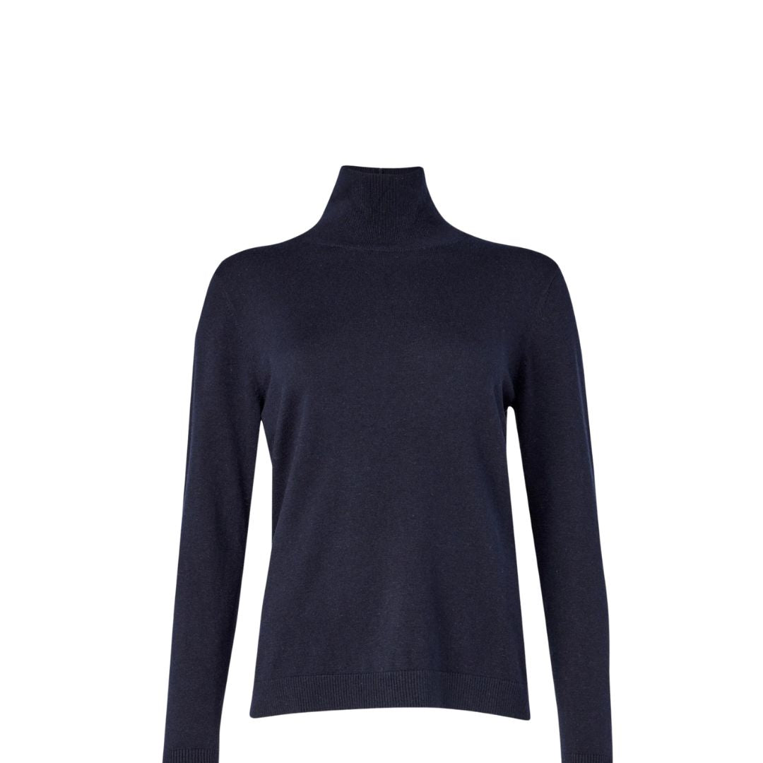 Kiku Silk Blend Turtle Neck Jumper 2525366012600
