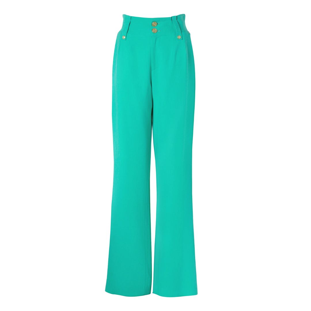 HIGH WAISTED LINEN TROUSERS
