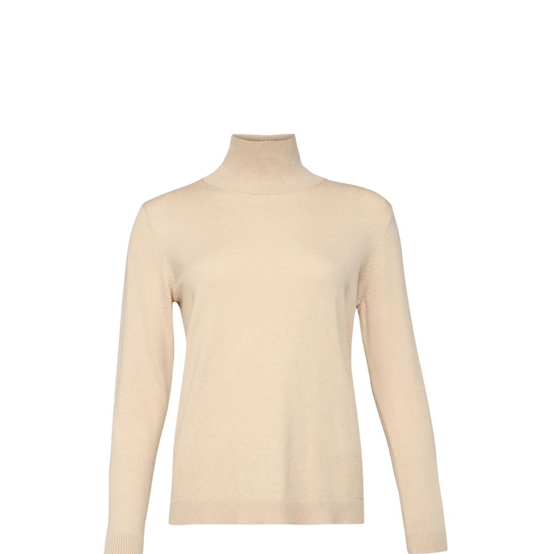 Kiku Silk Blend Turtle Neck Jumper 2525366012600