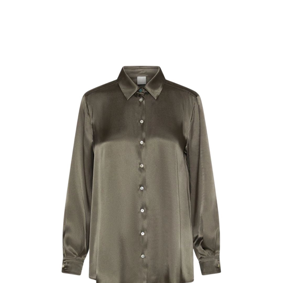 Bunny Silk Blend Satin Shirt 2523116015200