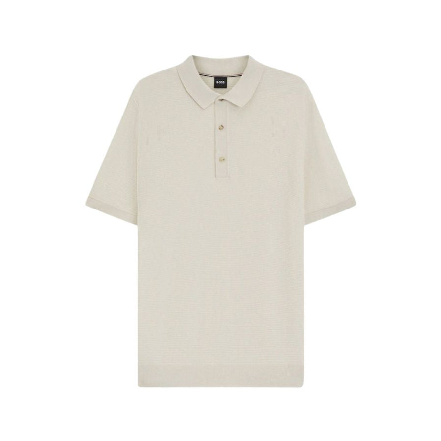 H-Lannotti Cotton Blend Short Sleeve Knitted Polo 50543148