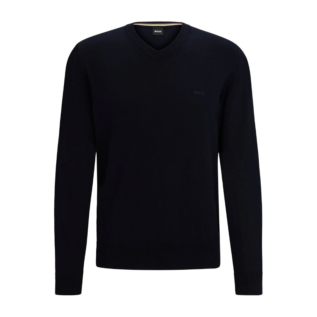 Pacello-L Knitted V-Neck Jumper 50506042
