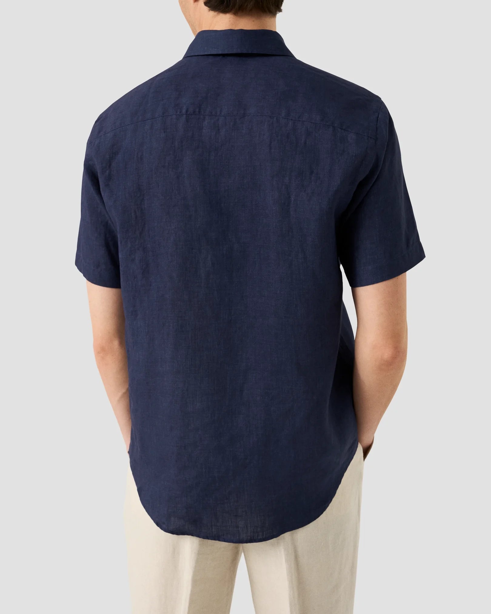 Solid Linen Mens Shirt 100015060