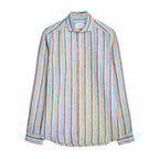 Multi Striped Mens Linen Shirt 100015065