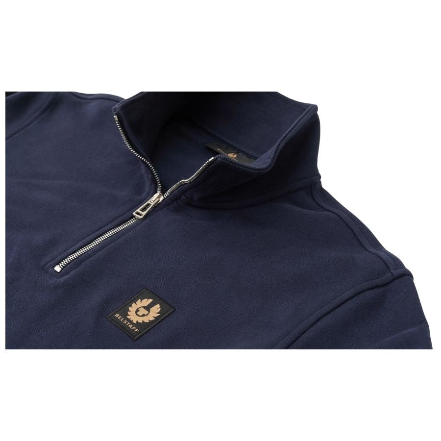 Mens Quarter Zip Cotton Fleece Sweatshirt 103001