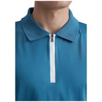 Silicone Zip Mens Polo Shirt MBP10