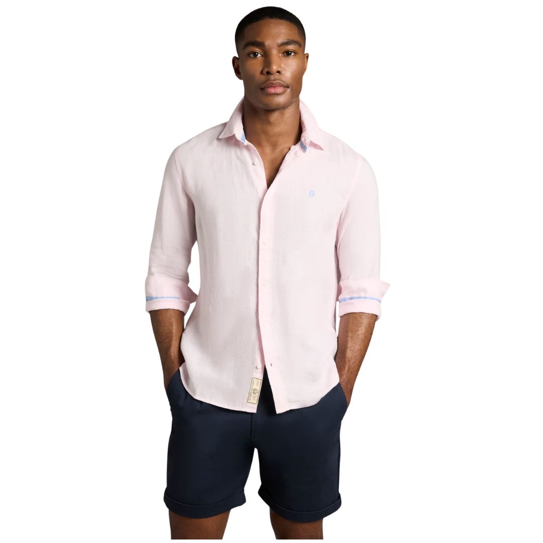 Regular Fit Mens Linen Shirt
