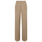 Pleated Womens Wide Leg Trouser