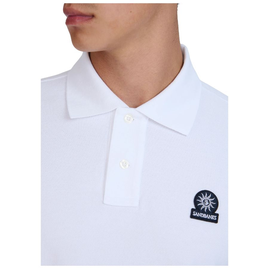 Badge Logo Pique Mens Polo Shirt MBP04