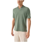 Waffle Open Collar Mens Polo Shirt 100014580
