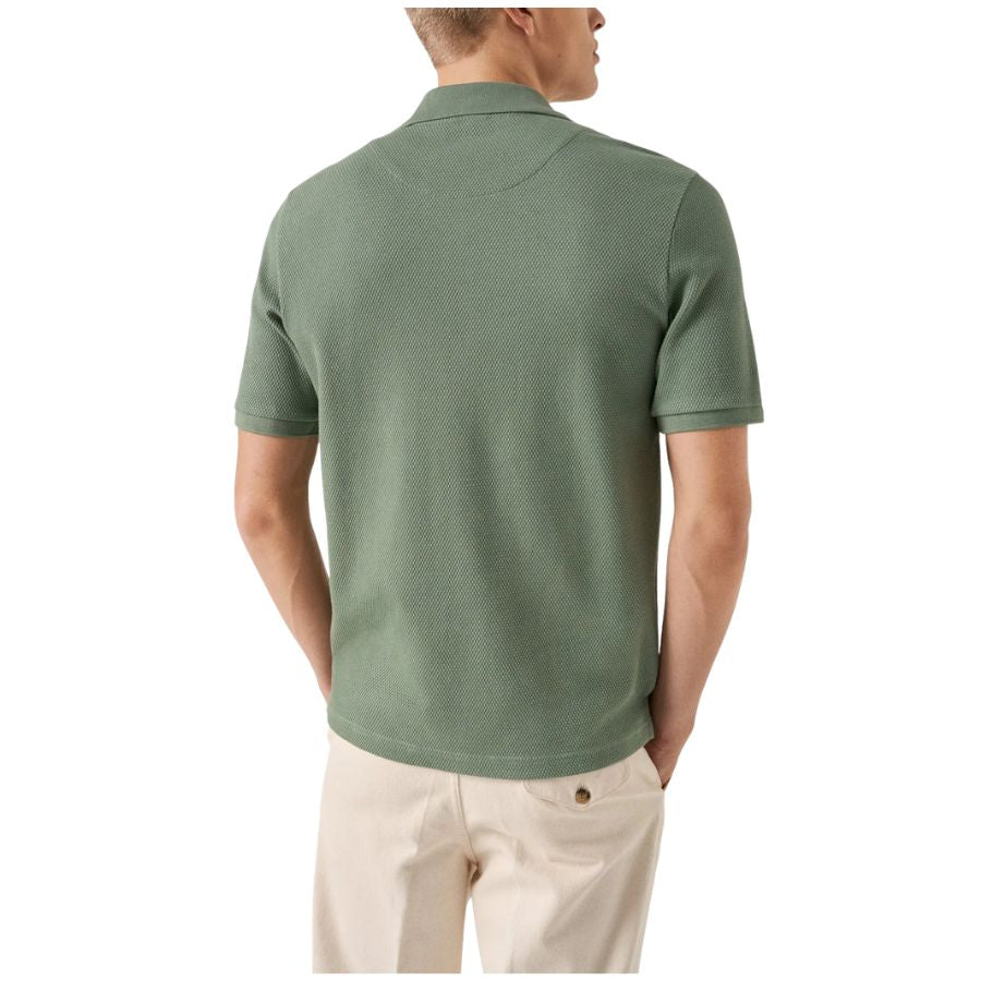 Waffle Open Collar Mens Polo Shirt 100014580