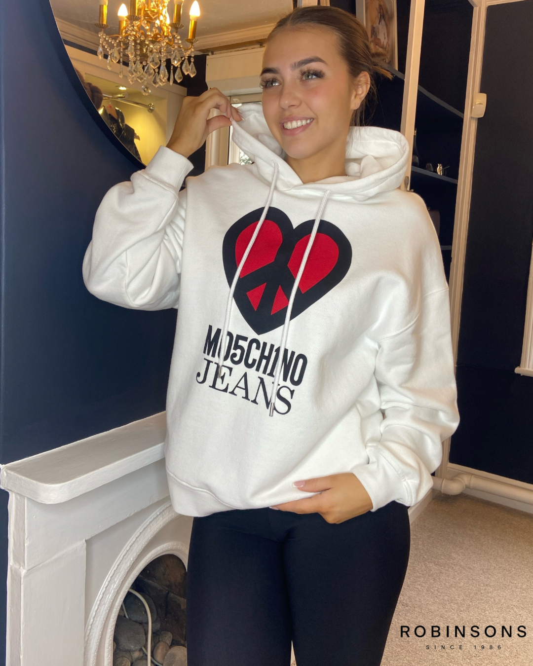 Moschino womens hoodie sales