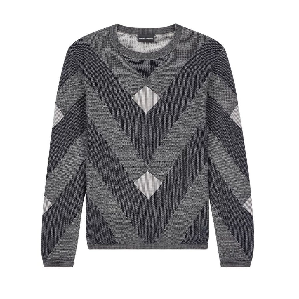 Signature Capsule Diagonal Pattern Mens Jumper EM006247 AF29852