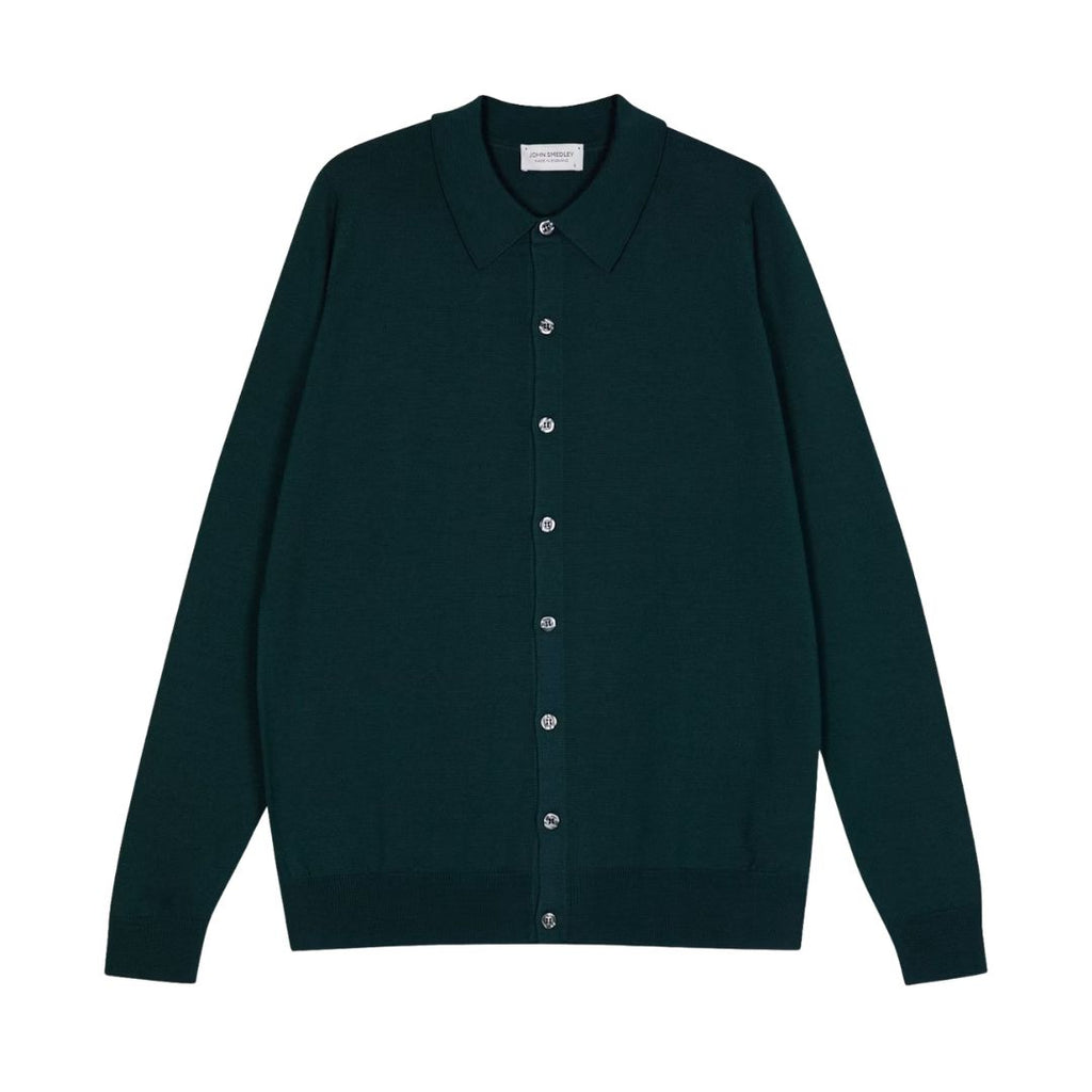 Tibor Button Up Mens Knitted Polo Shirt