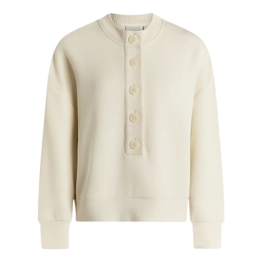 Reena Button Front Womens Sweatshirt VAR03387