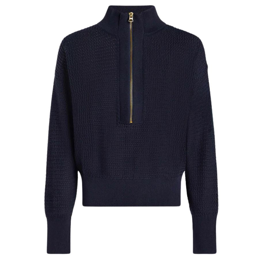 Aurora Half Zip Knit Womens Top VAR01813