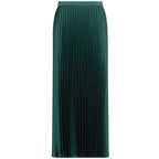 Nicchia Pleated Womens Satin Skirt 2625106031600