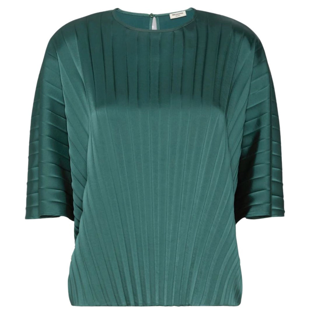 Daureo Loose Pleated Womens Satin Blouse 2625166051600