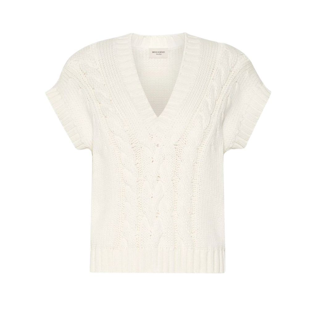 Pascia Cable Knit Womens Sleeveless Jumper 262535601600