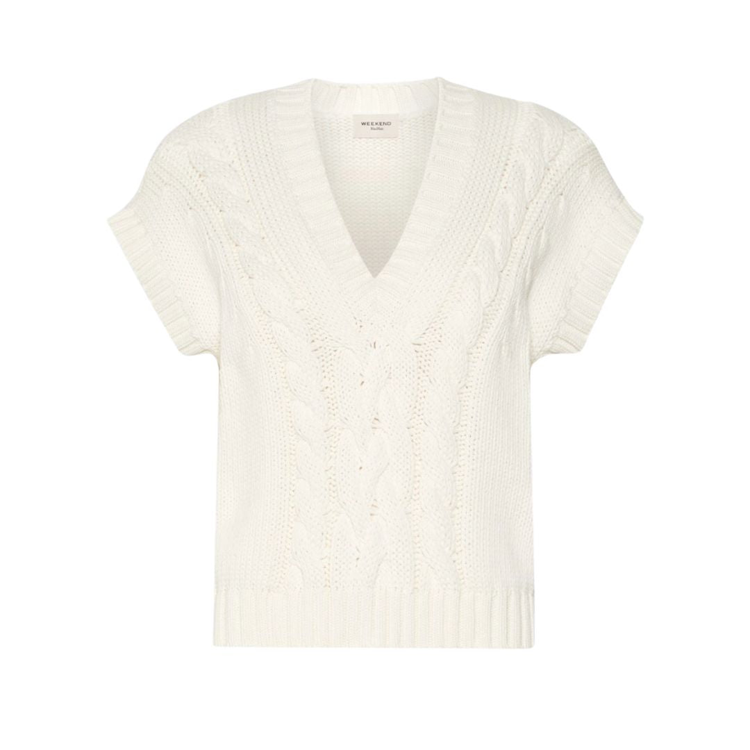 Pascia Cable Knit Womens Sleeveless Jumper 262535601600
