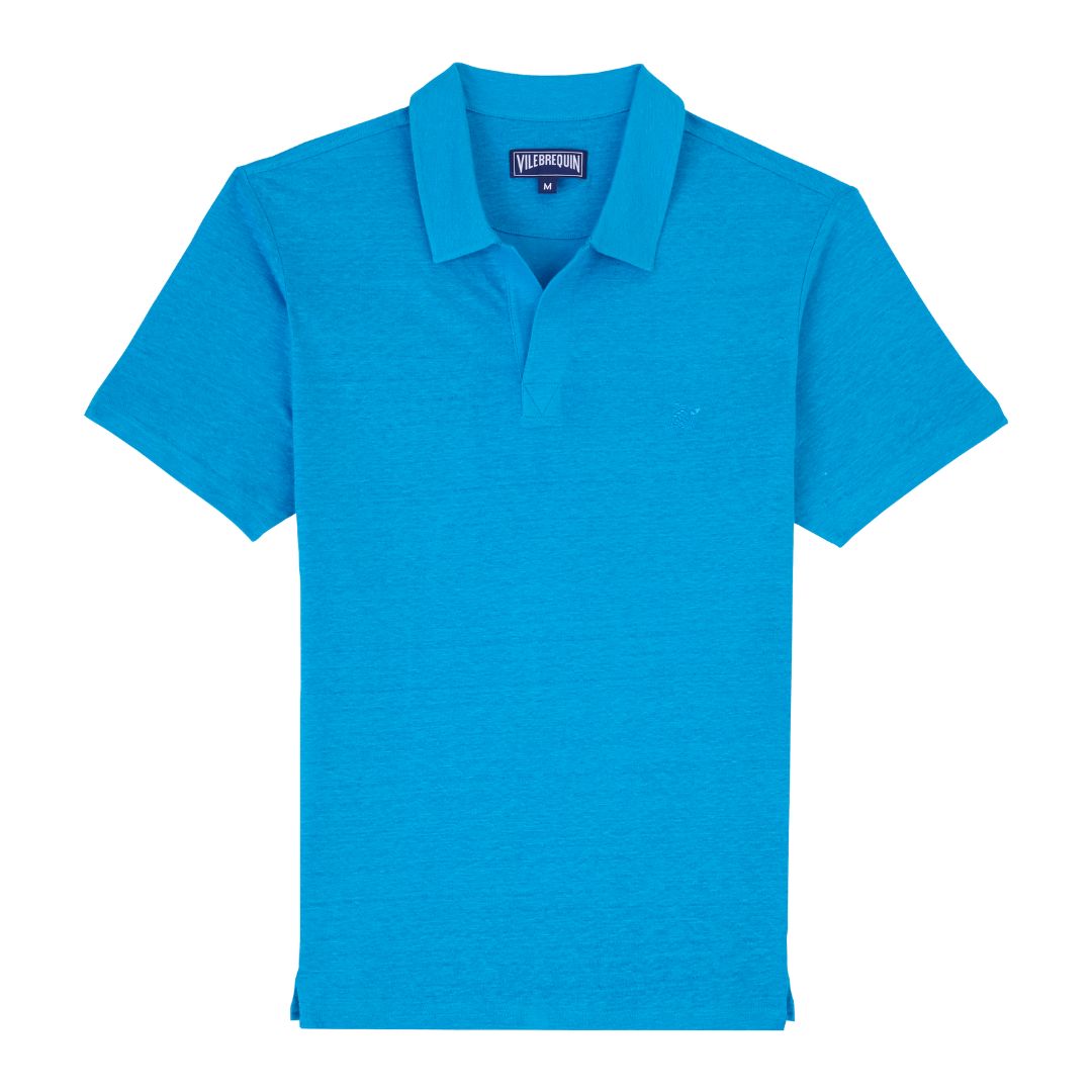 Pyramid Linen Jersey Solid Mens Polo Shirt PYRE9O00