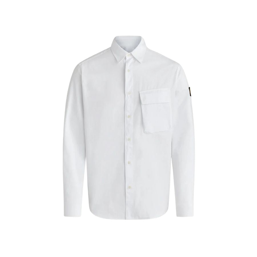 Scale Long Sleeve Linen Shirt 105651