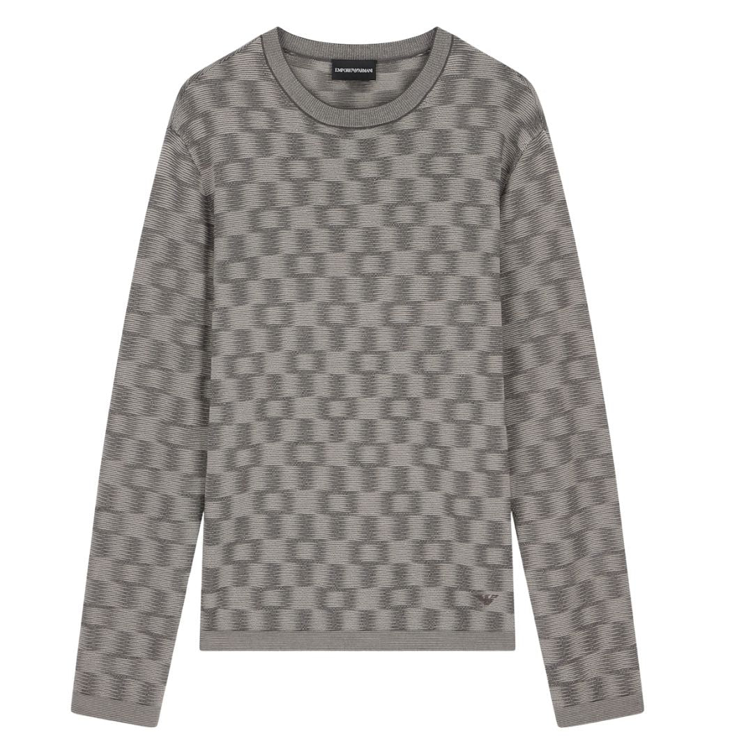Signature Capsule Pattern Knit Mens Jumper EM006276 AF29848