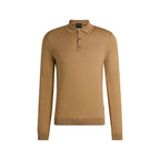 Lancione Long Sleeve Virgin Wool Polo Jumper 50476355