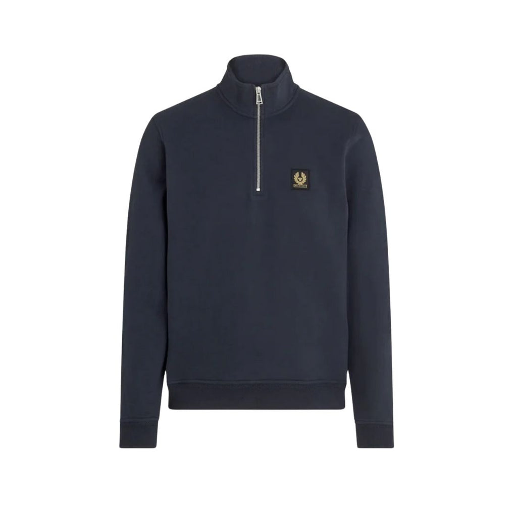 Mens Quarter Zip Cotton Fleece Sweatshirt 103001