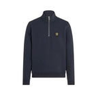 Mens Quarter Zip Cotton Fleece Sweatshirt 103001