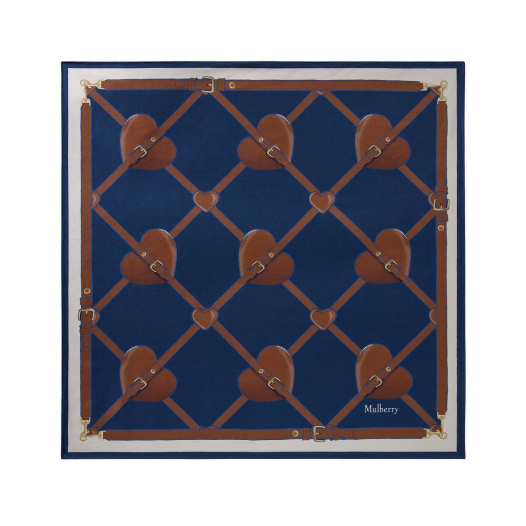 Heart Pockets Womens Square Silk Scarf VS4878/171