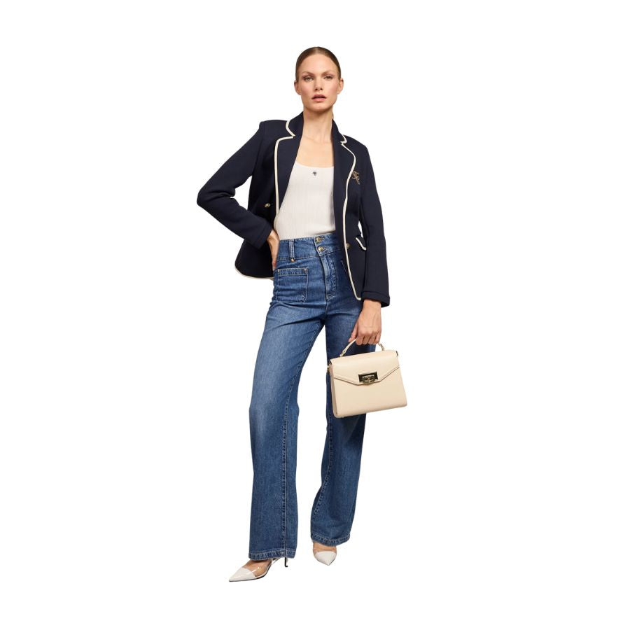Tiffany Womens Wide Leg Jean
