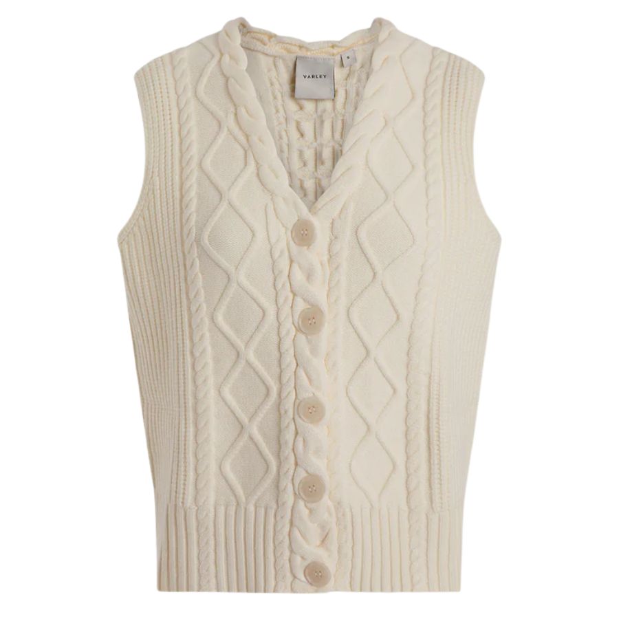 Tatyana Cable Knit Womens Vest VAR03187