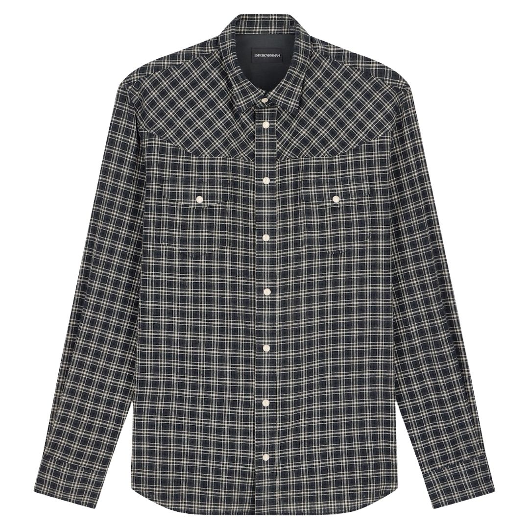 Long Sleeve Check Mens Shirt EM007369 TE23284