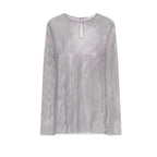 Operoso Rhinestone Mesh Womens Top 2613941021200