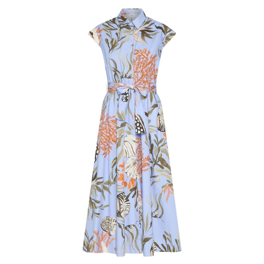 Padana Floral Stretch Cotton Womens Shirt Dress 2613221202200