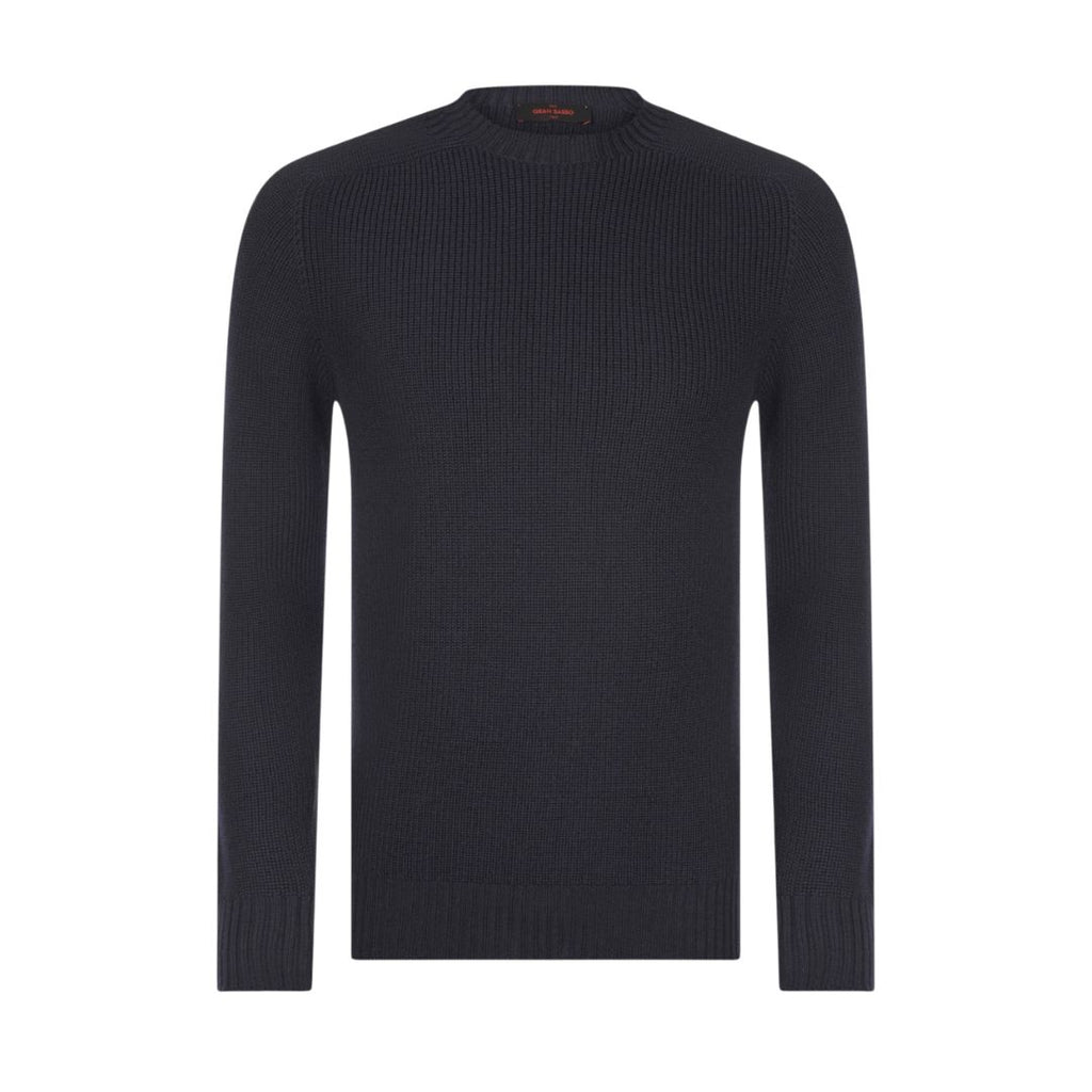 Waffle Knit Mens Crew Neck Jumper 24116/24601