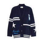 Belgio Jacquard Wool Womens Cardigan 2625346072600