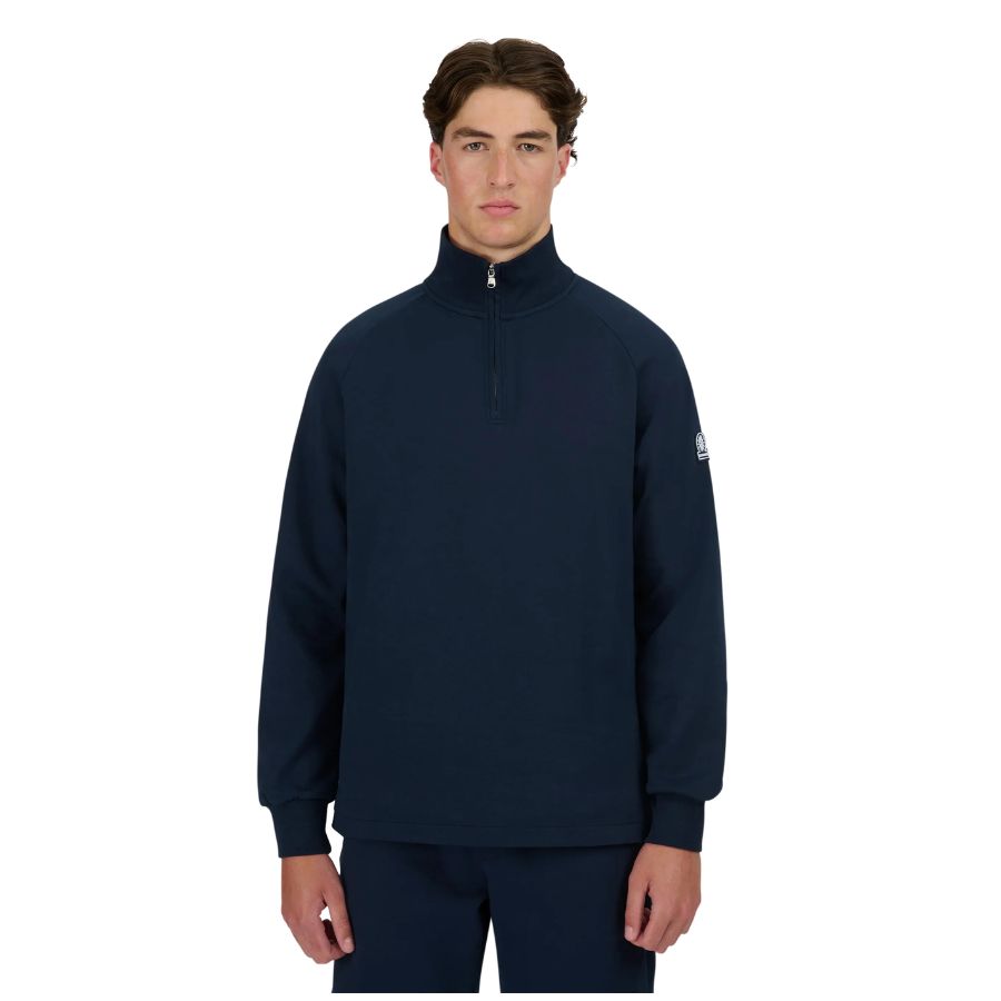 Interlock Quarter Zip Mens Sweatshirt MBS17