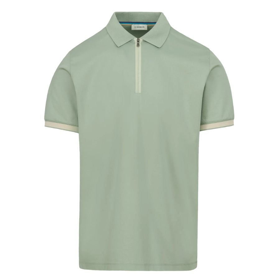 Silicone Zip Mens Polo Shirt MBP10